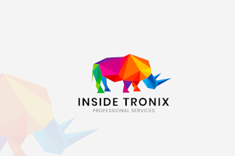 do modern and professional polygonal logo design