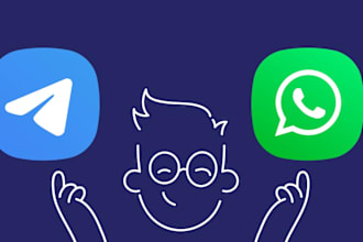 develop unique telegram bot and whatsapp bot for you