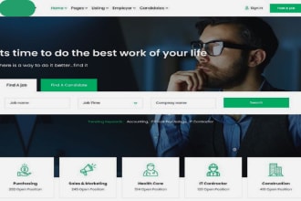 design a professional, responsive recruitment, job board and agency website