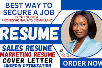 create and edit sales and marketing resume, marketing and sales resume