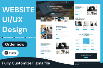 do website ui design, figma design, figma website design, figma design website