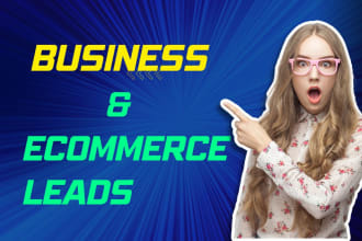 scrape google maps business leads or ecommerce leads