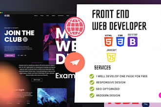 develop responsive front end website with bootstrap
