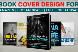do book cover design, book cover or ebook cover design