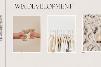 fix wix website, wix online store and wix website design