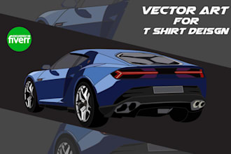 art car and vehicle vectors for automotive t shirt design