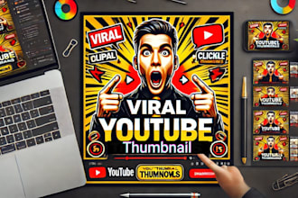 design viral youtube thumbnails and gig graphics for maximum clicks