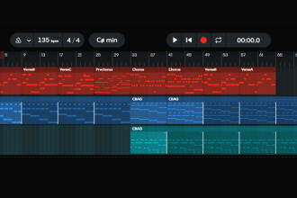 write you game music using a piano, plus other instruments