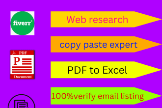 do b2b lead generation ,web research ,linkedin recharge ,copy paste