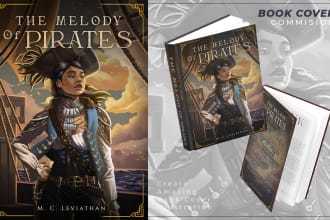 create illustration for exclusive book cover design or for your ebook or kindle