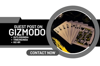 publish your article on outlookindia, gizmodo