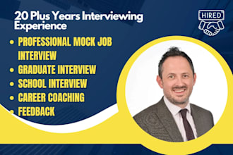coach you for job interviews with expert mock interviews and personal feedback