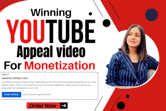 do winning youtube appeal video for monetization suspension