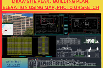 draw any building plan elevation from google map