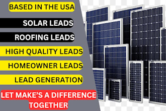 provide fresh solar leads and roofing leads through google map