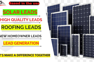 provide fresh solar leads and roofing leads through google map
