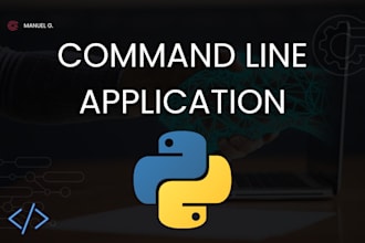code a command line application in python