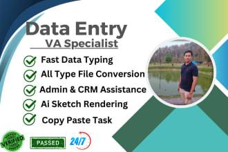 do file conversion, data entry, and scraping google maps