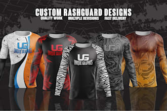 design an MMA rash guard for you