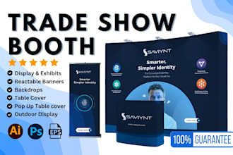 design trade show booth expo stand backdrop rollup retractable banner