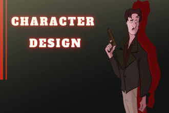 draw 2d cartoon character for game, game card ,video game