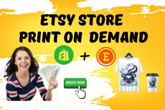 etsy shop set up or drop shipping, expert in etsy seo, etsy listing, etsy rank