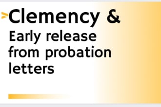 write a clemency and early release from probation letter