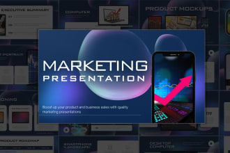 design marketing presentation, company profile, google slides