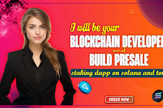 be your blockchain web3 dapp developer on solana and evm
