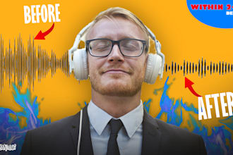 remove background noise, clean audio, noise cancellation, mixing