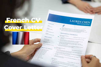 create stunning french cvs and write compelling cover letter