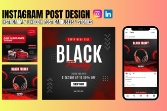 make awesome linkedin and instagram post, carousels