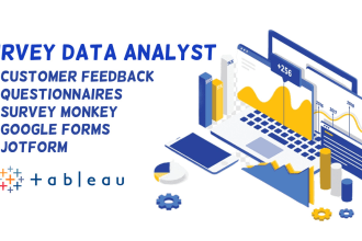 do survey data analysis  from surveymonkey, jotform