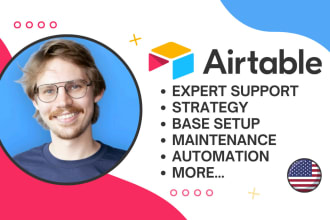 be your airtable specialist for project management, CRM, sales, marketing, etc