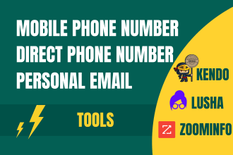 collect mobile phone numbers direct phone numbers and personal email