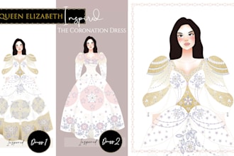 design and draw professional fashion illustration