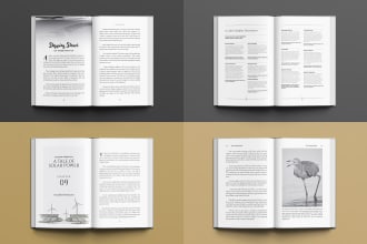 do book formatting, typesetting, layout design for printing and ebook publishing