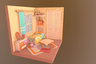 create stylized 3d game models for your mobile game
