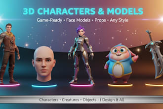 sculpt realistic and stylized 3d character faces