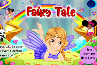 design children story book illustration and children book cover