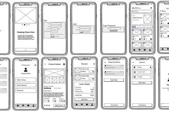 design professional balsamiq wireframes for your app or website