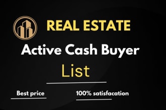 provide real estate leads for active cash buyer