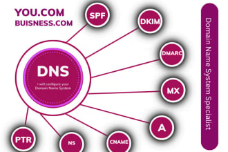 domain set up dns, cname, nameserver, mx, txt, spf, dkim and dmarc records