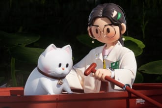 do nft art 3d model, avatar 3d game character, nft, music ads, nft collection