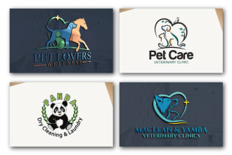 design pet care, dog,  animal care, veterinary clinic logo