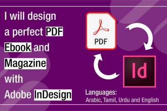 convert PDF to indesign and indesign to PDF