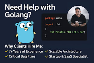 fix golang API bugs fast or build scalable backend services