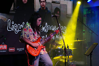 record lead and rhythm guitar for your song in rock, pop or blues song