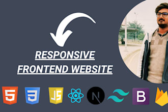 make responsive front end website in react