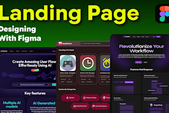 design high conversion landing page UI UX with figma